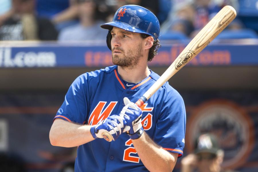 Port St Lucie, FL - March 9th: New York Mets Spring Training game. New York Mets vs Miami Marlins: New York Mets second baseman Daniel Murphy #28. March 9th, 2015. (Photo by Anthony J. Causi)