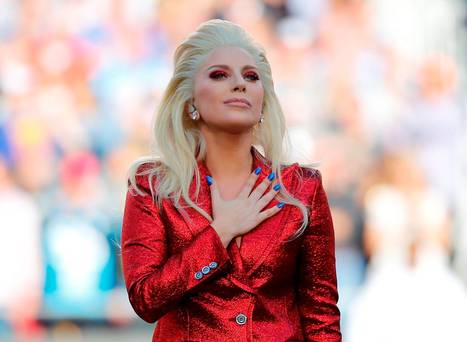 Lady Gaga sings National Anthem at 50th Super Bowl