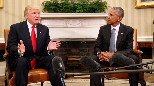 President Elect Donald Trump meets with President Barack Obama two days after his election.