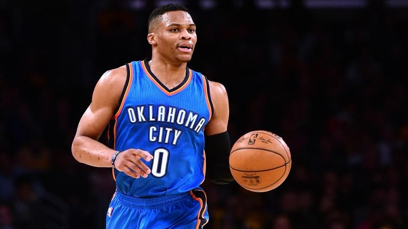 Russell+Westbrook+has+been+averaging+a+triple+double+so+far+this+season%2C+which+paces+him+ahead+of+his+other+MVP+competitors.