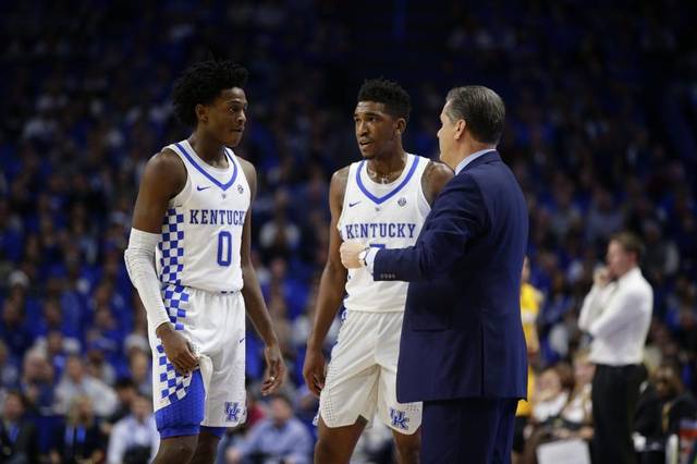 It should be interesting to see which of Kentuckys superstar guards will be selected first, DeAaron Fox or Malik Monk.