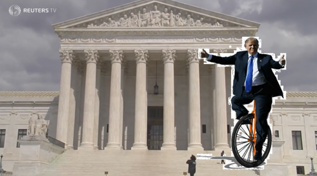 President Trump Makes His Way to the Supreme Court