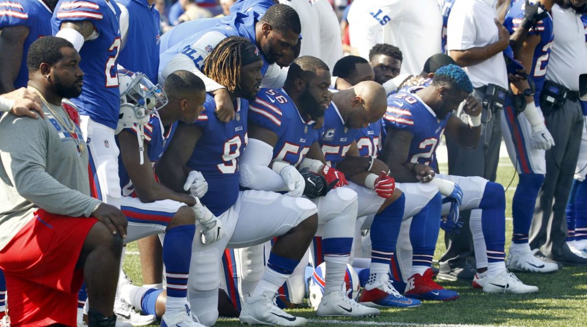 NFL Players Kneel During National Anthem