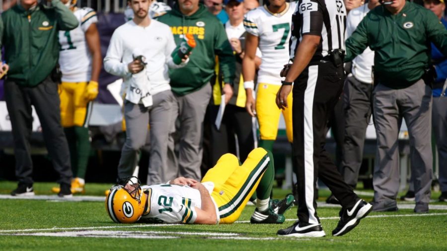 Aaron+Rodgers+is+one+of+many+NFL+stars+that+has+been+injured+this+season.