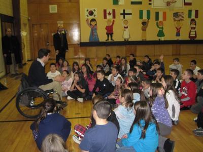 Scott Chesney visits schools around the country addressing bullying issues.