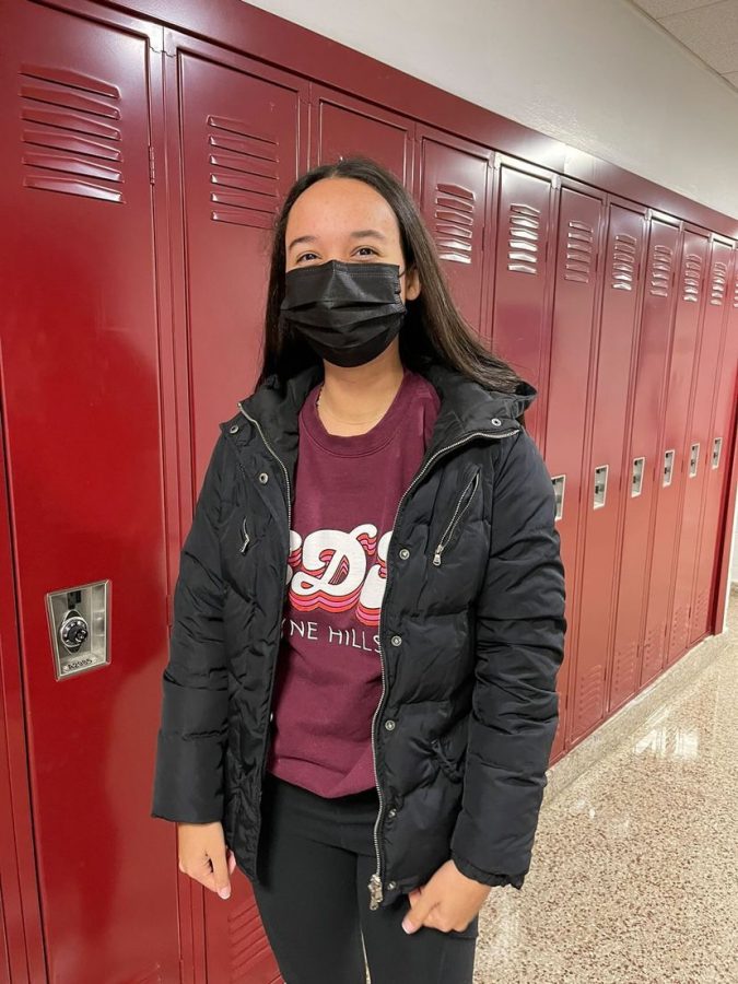 Student Wearing a Puffer Jacket