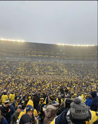 Michigan Students and Fans Storm Field