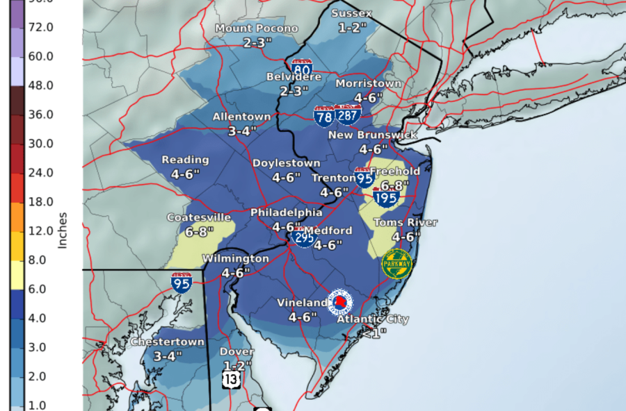 Winter Storm Sweeps South Jersey