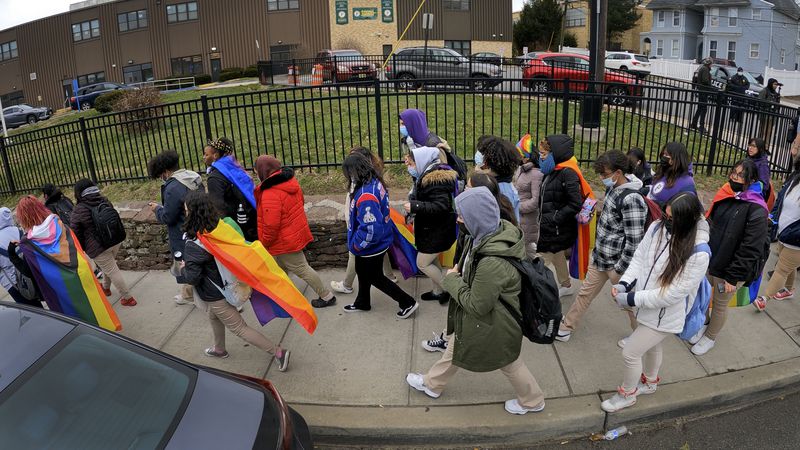 Students walkout as they demand for the Pride flag to be raised