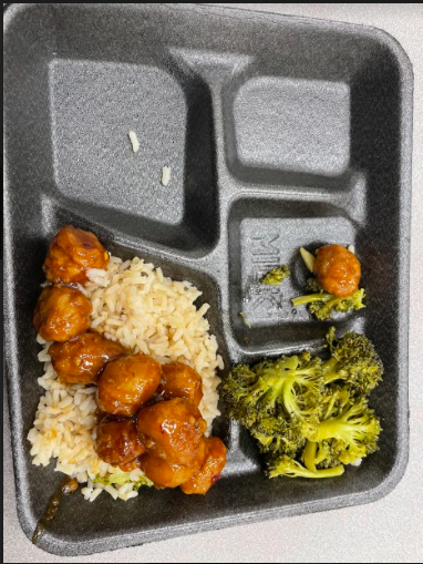 General Tsos chicken and rice lunch