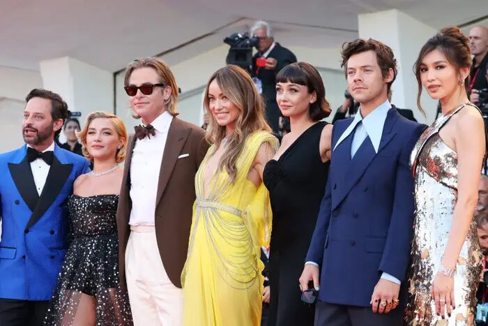 Some of the Dont Worry Darling cast at the Venice Film Festival from Buzzfeed