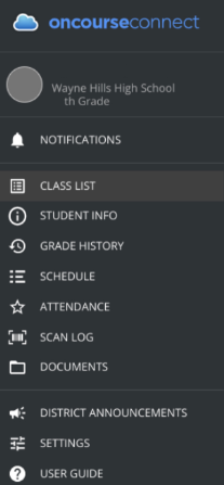 The OnCourse Tab (from a Student's Point of View)