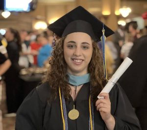 Ms. Logothetis graduating from grad-school! 