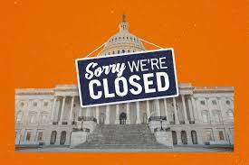 A cartoonish representation of the government shutdown