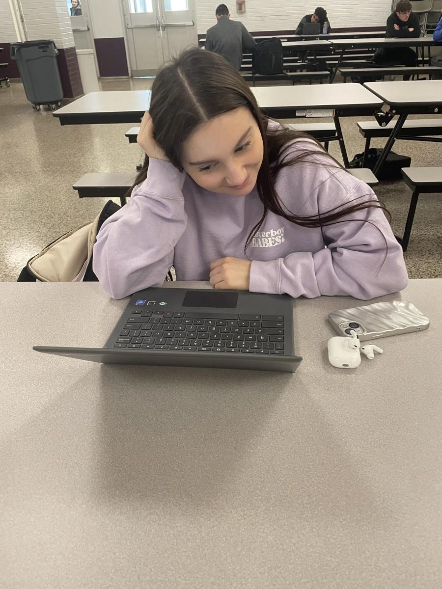 Student, Lucia Nesbitt, is stressed during the winter. 