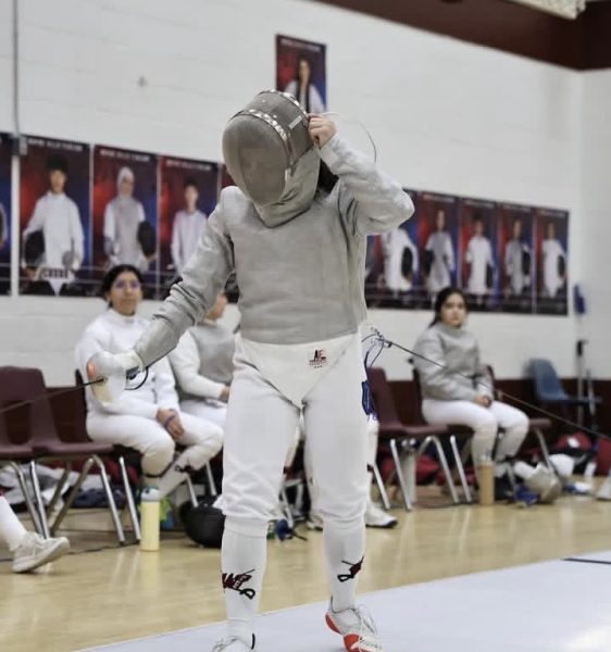Sadie Valencia Fencing at a Home Tournament