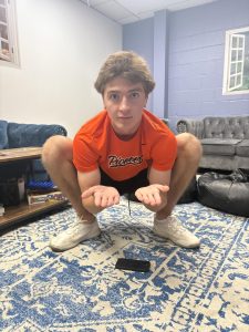 Senior Justin Graves dealing with Senioritis