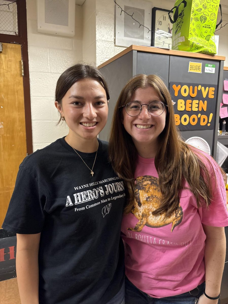 Band Director Ms. Pascale and Drum Major Molly 